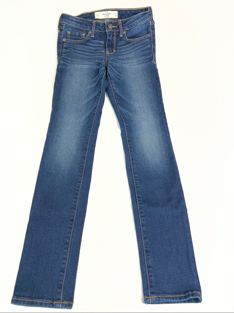 Abercrombie & Fitch Low Rise Skinny Jeans - Dark Wash Size 0 W25 L29 NWOT
